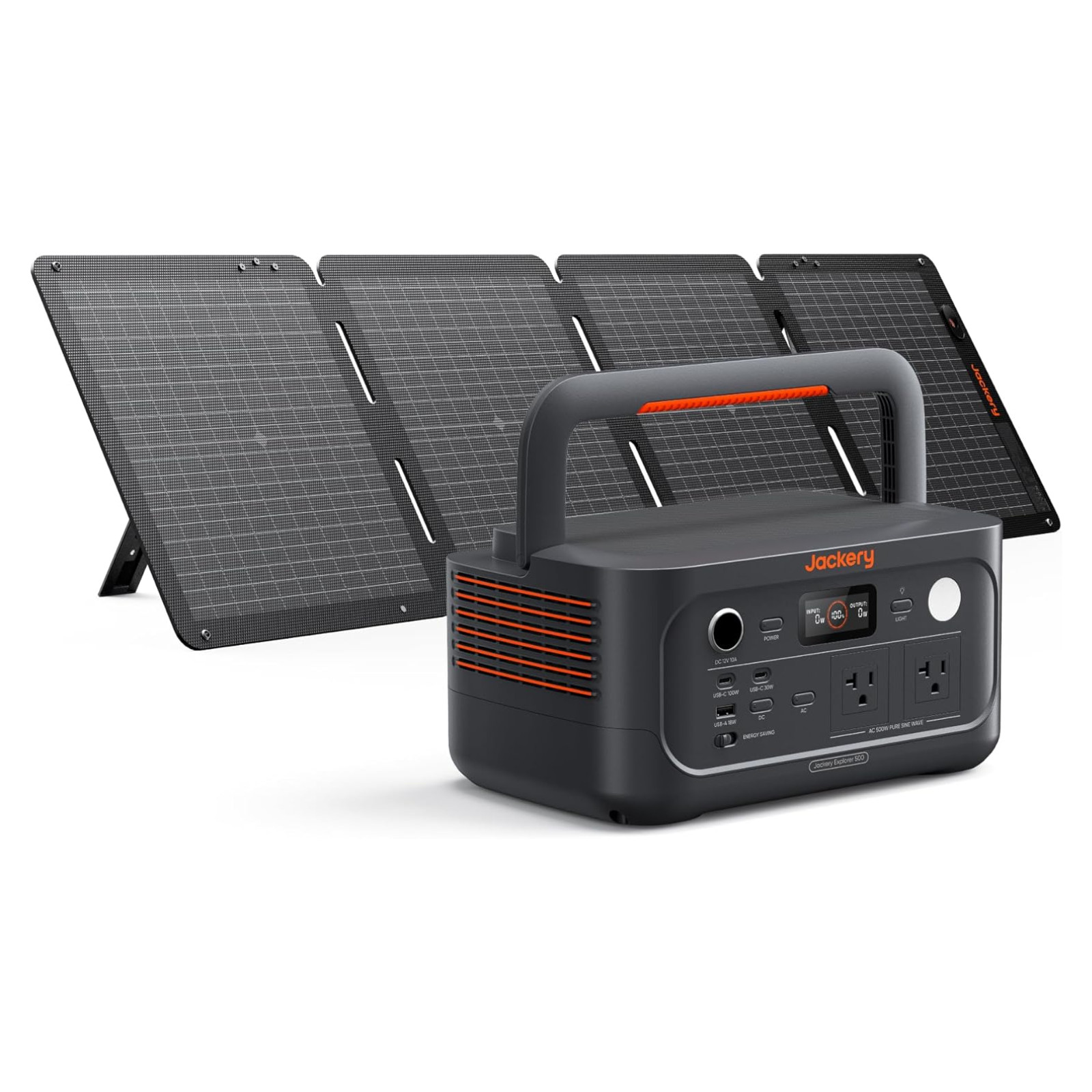 Jackery E500V2 + 100W Air Panel – Ships to PR HI AK Guam Saipan –Trusted Seller