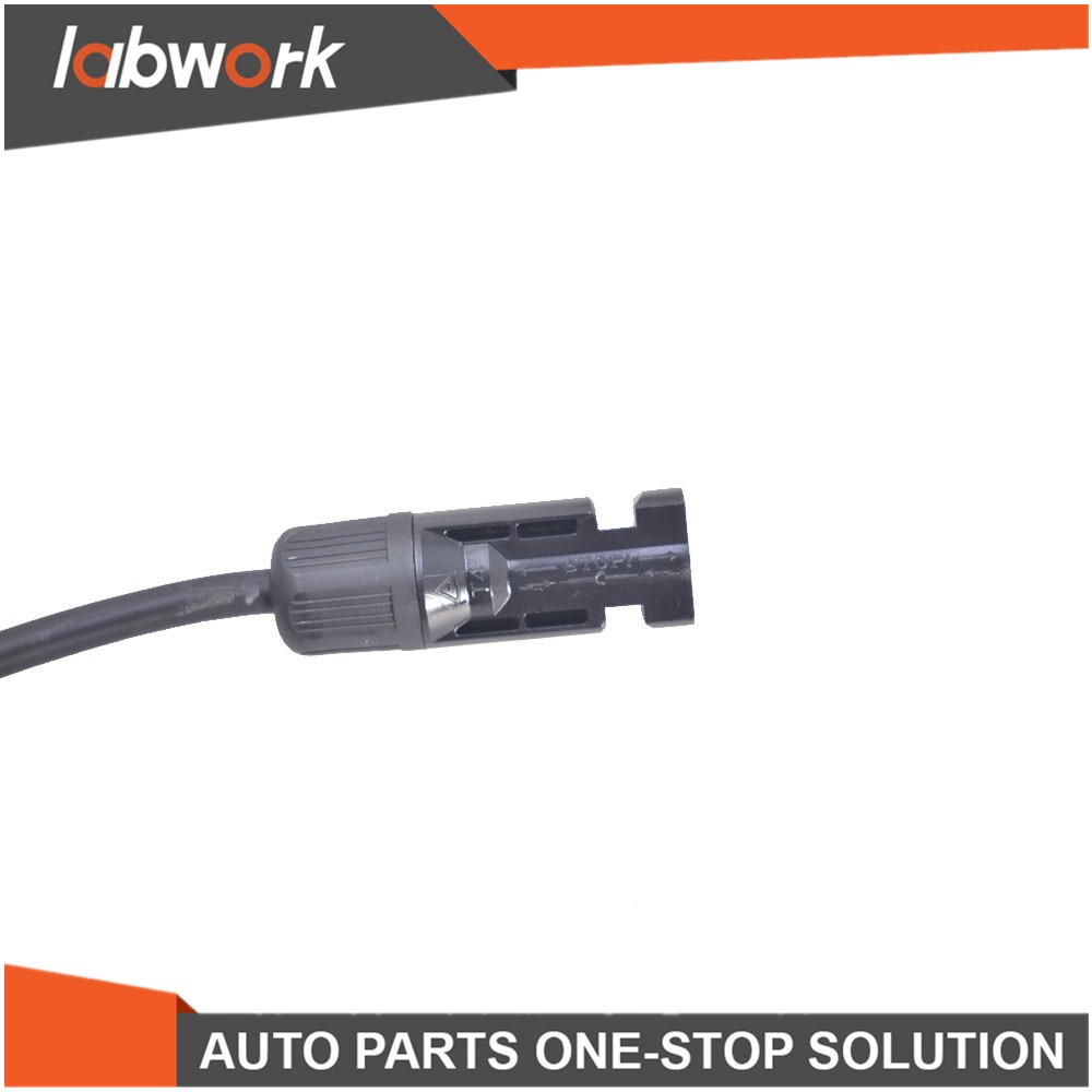 Labwork Black + Red Solar Panel Extension Cable Wire Connector 1 Pair 12/10 AWG