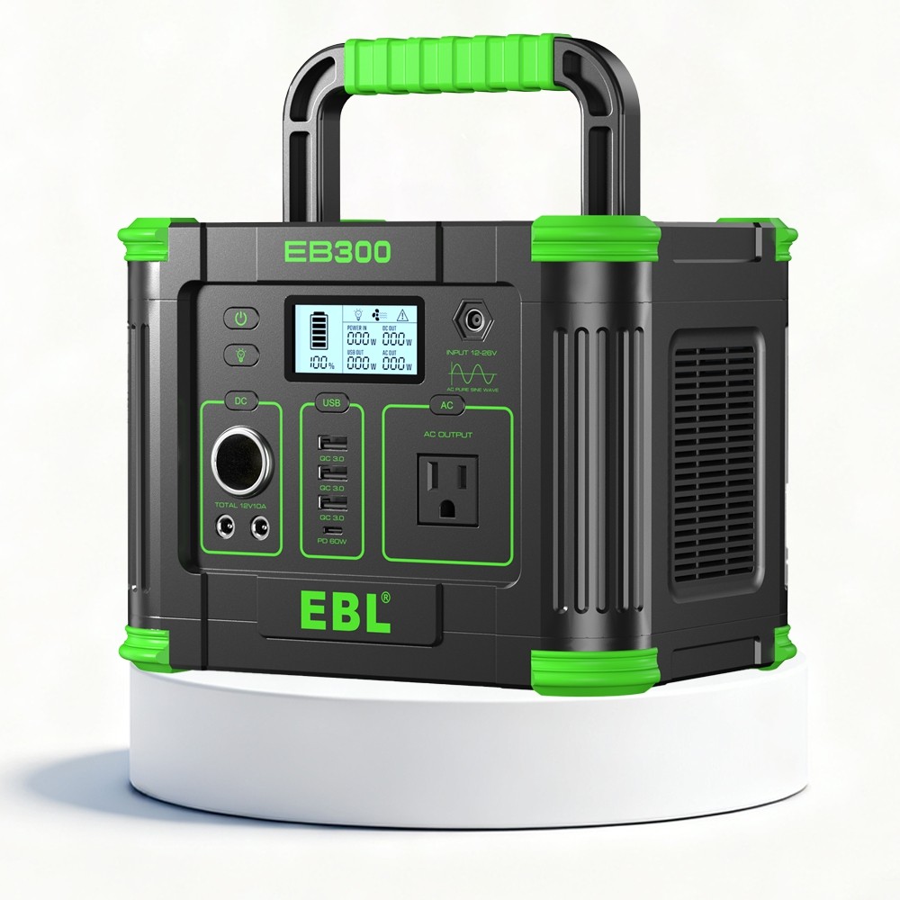 Portable Power Station 300W Solar Generator for Outdoors Camping Home Blackout