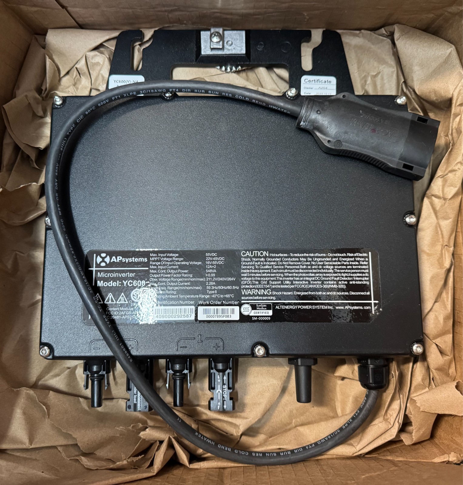 AP Systems YC600 Solar Microinverter ⭐NEW⭐