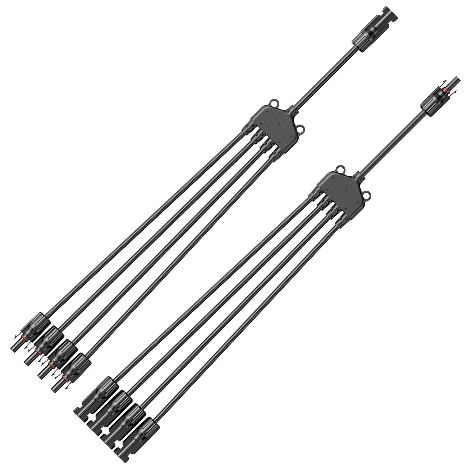 Solar Panels Connectors Y Branch 1 to 4 Parallel Adapter Cable Wire Plug Tool