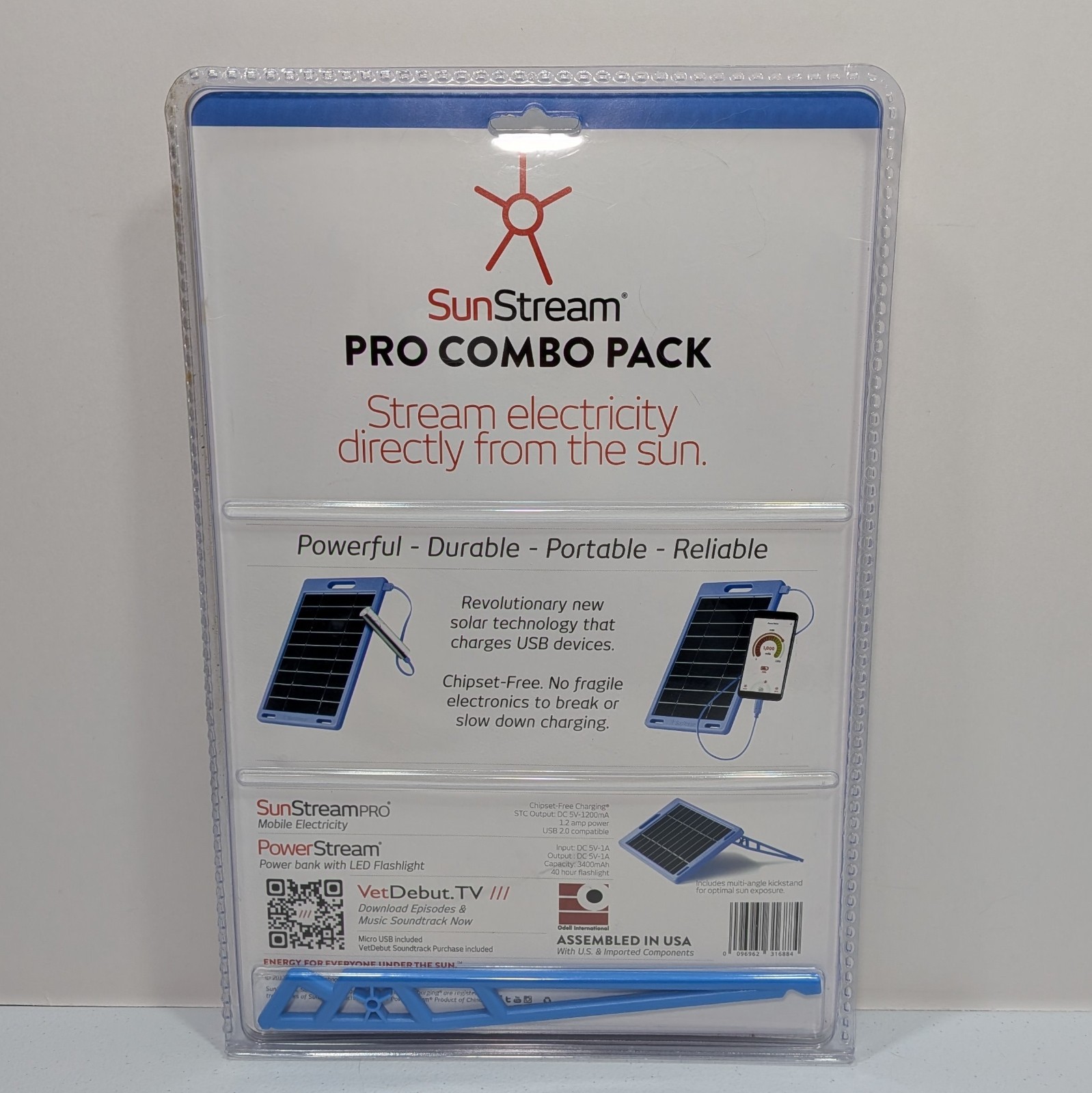 Sunstream PRO Rugged Waterproof USB Charging Solar Panel Pack Wholesale 10 PC