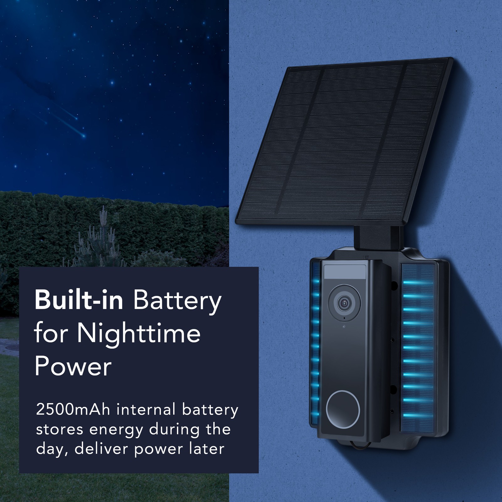 Wasserstein Solar Charger for Arlo 2K, Wyze Duo & eufy E340/C30/C31 Doorbells