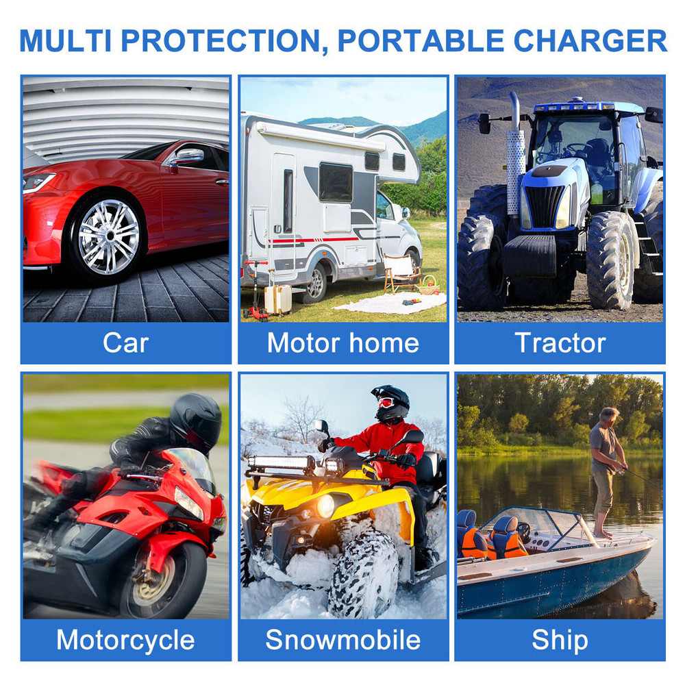 30W Solar Panel 12V Trickle Charger Battery Charger Kit Black For Boat Car RVs