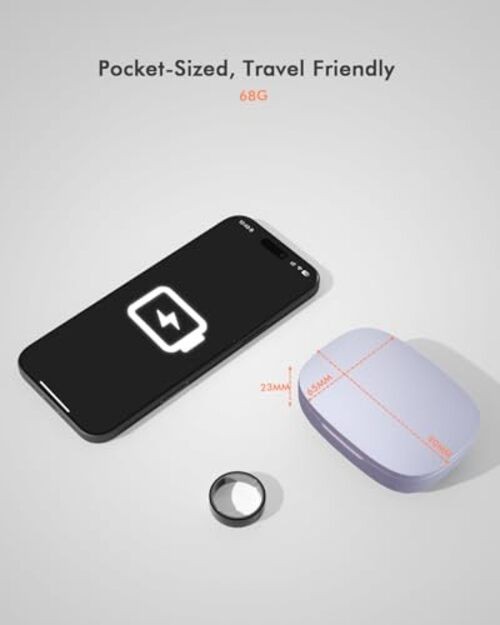 Updated Charging Case Compatible with Oura Ring 4 & 3 Charger, Wireless Power