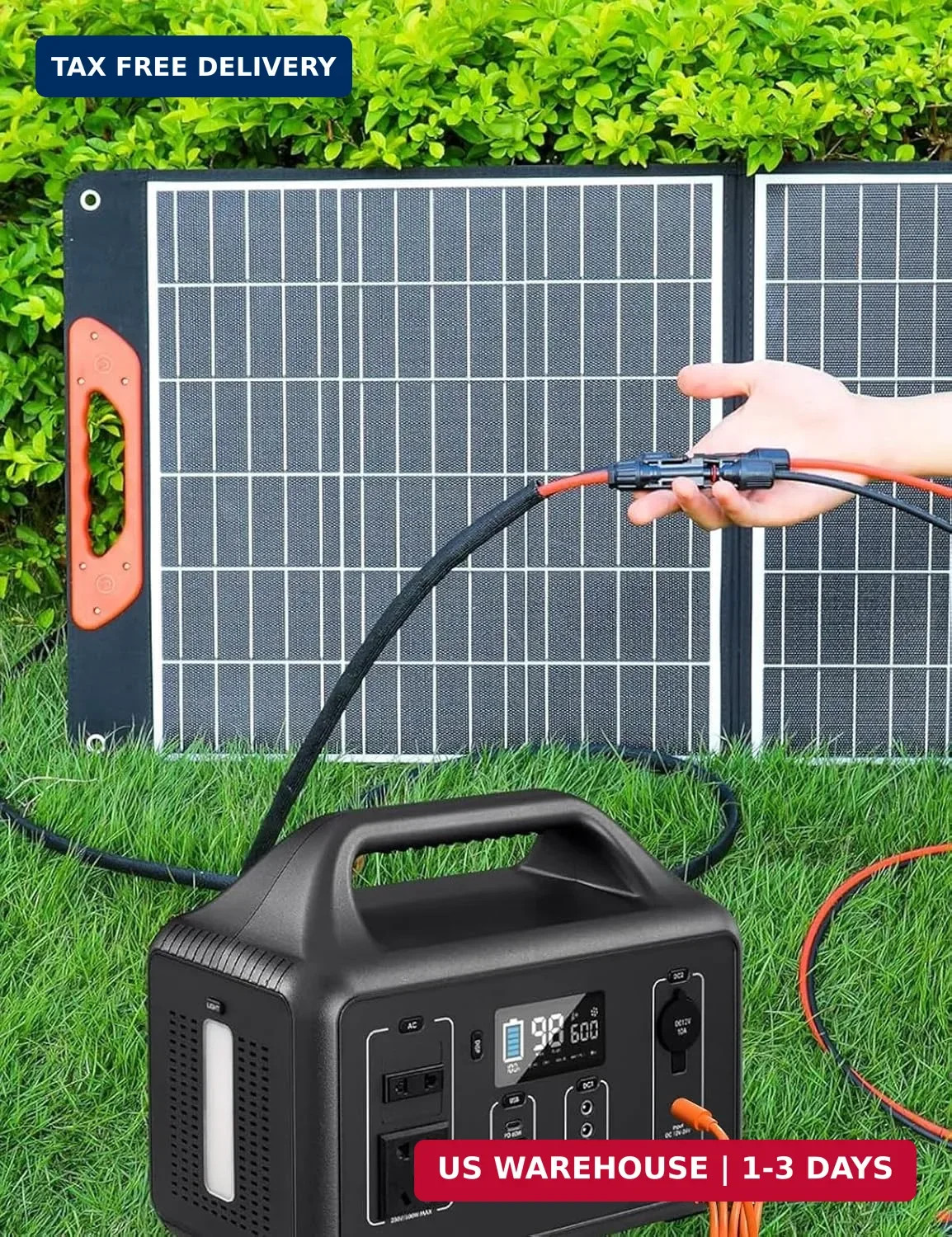 Tonton 7-in-1 Solar Panel Connector Kit, Universal M-C-4 Cable to DC 8mm XT60 An