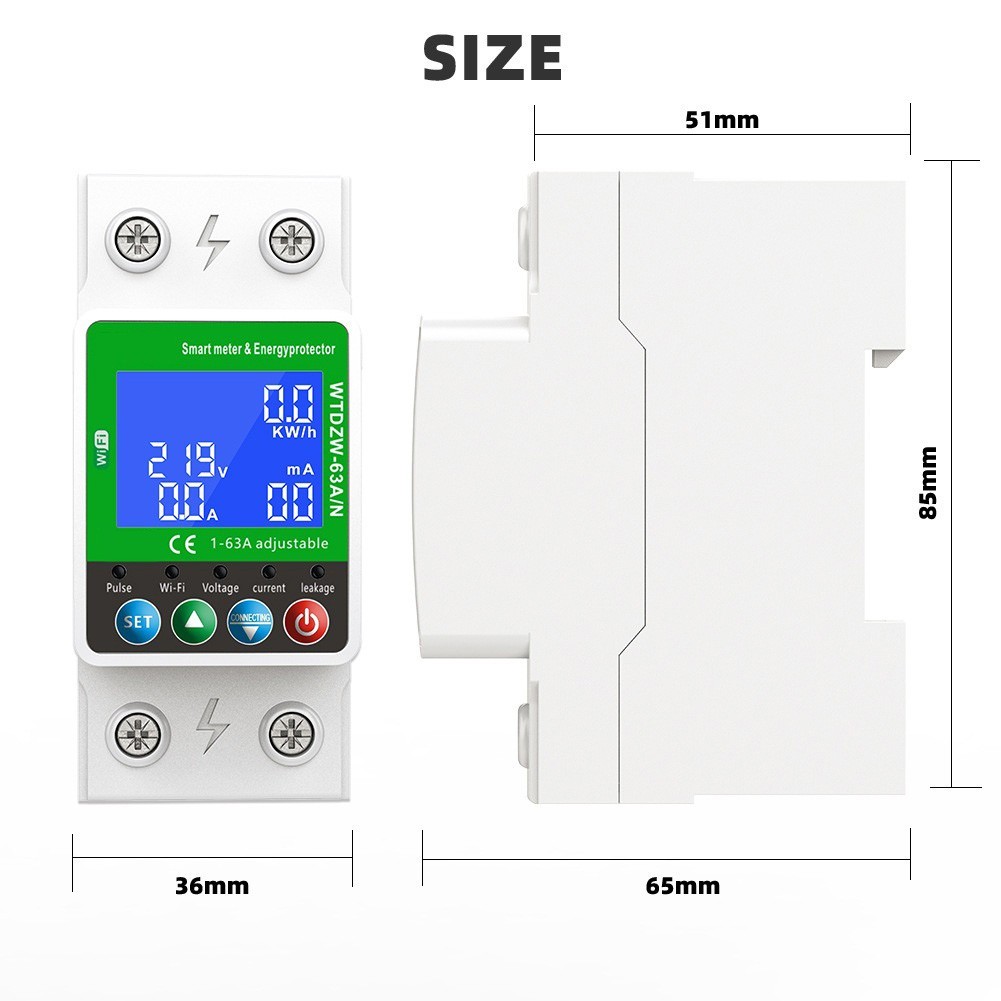 Water Pump Motor WiFi Controller AC230V ABS Housing Bidirectional Metering