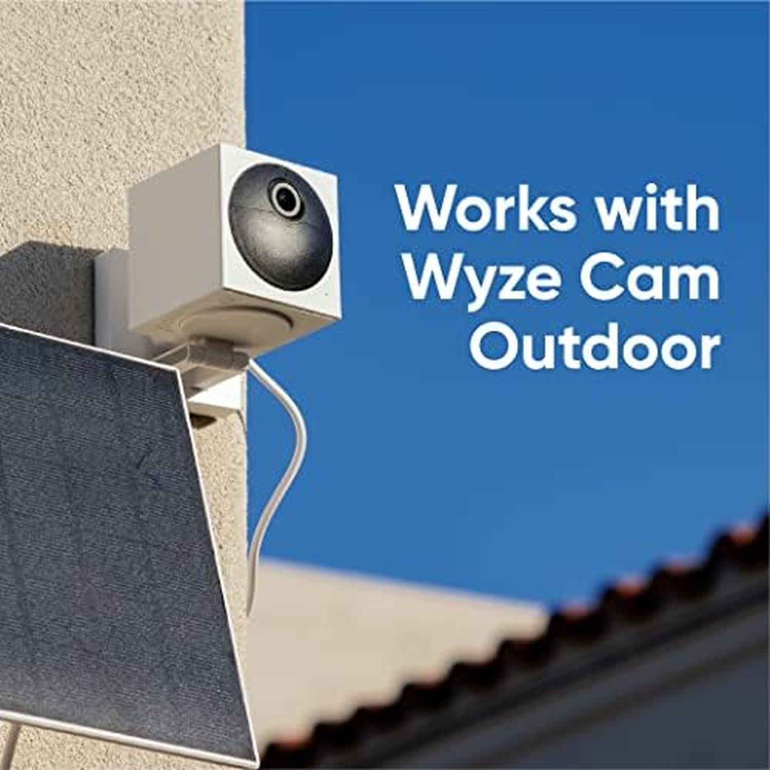 WYZE Solar Panel – Compatible Cam Outdoor, Continuous Power with 2.5W 5V Char…