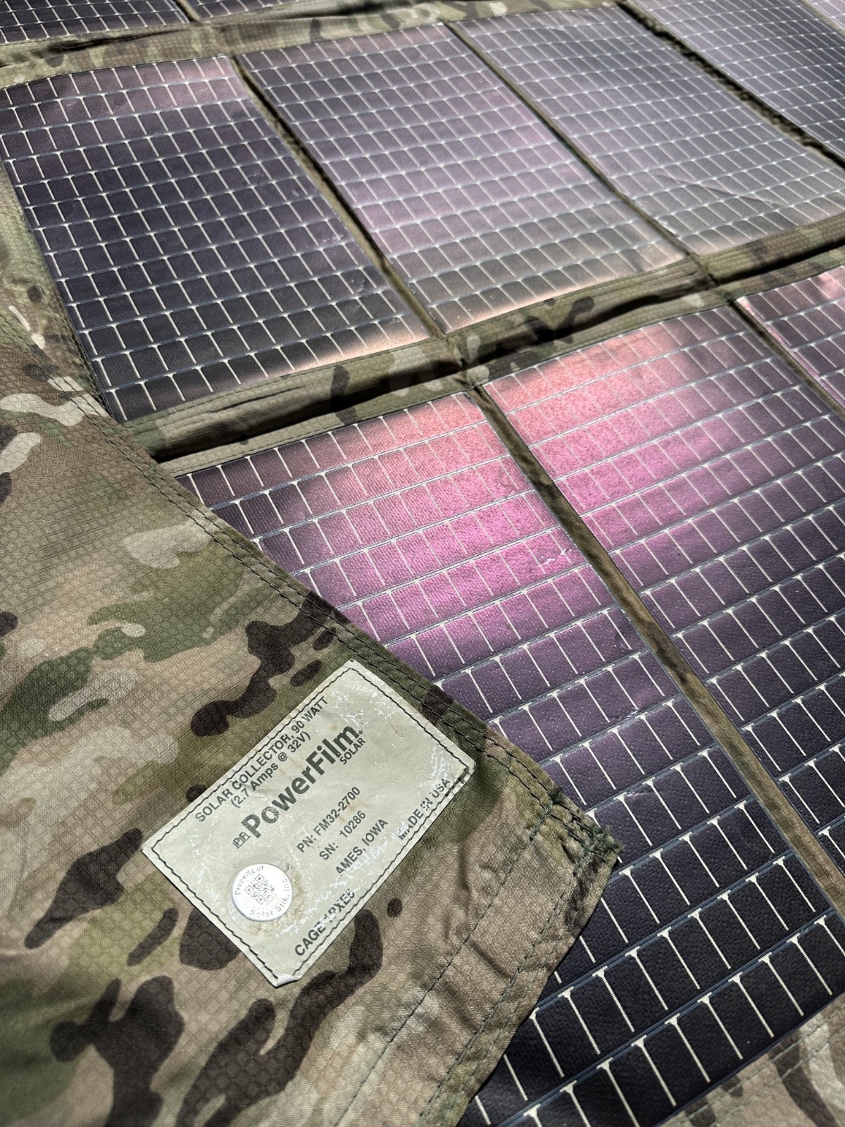 US Army WASP Flexible Solar Panel – Amorphous Silicon, 90W, ULTRA light-weight