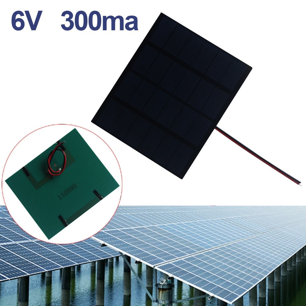 Compact 1 5W Polycrystalline Solar Panel with Wire for DIY Electrical Use