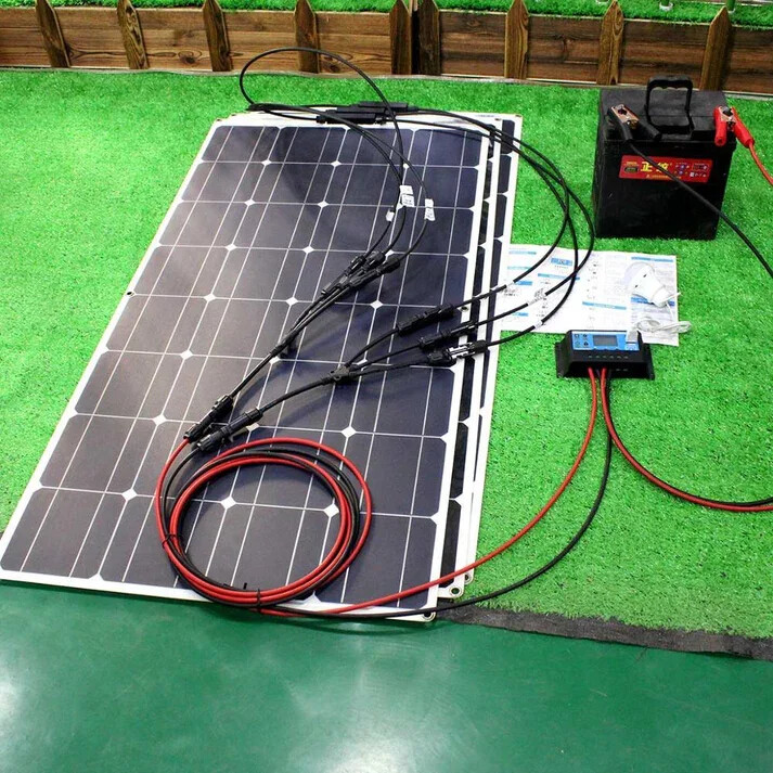200W-350W 18V Flexible Solar Panel Module Car Battery Boat Camping Marine RV