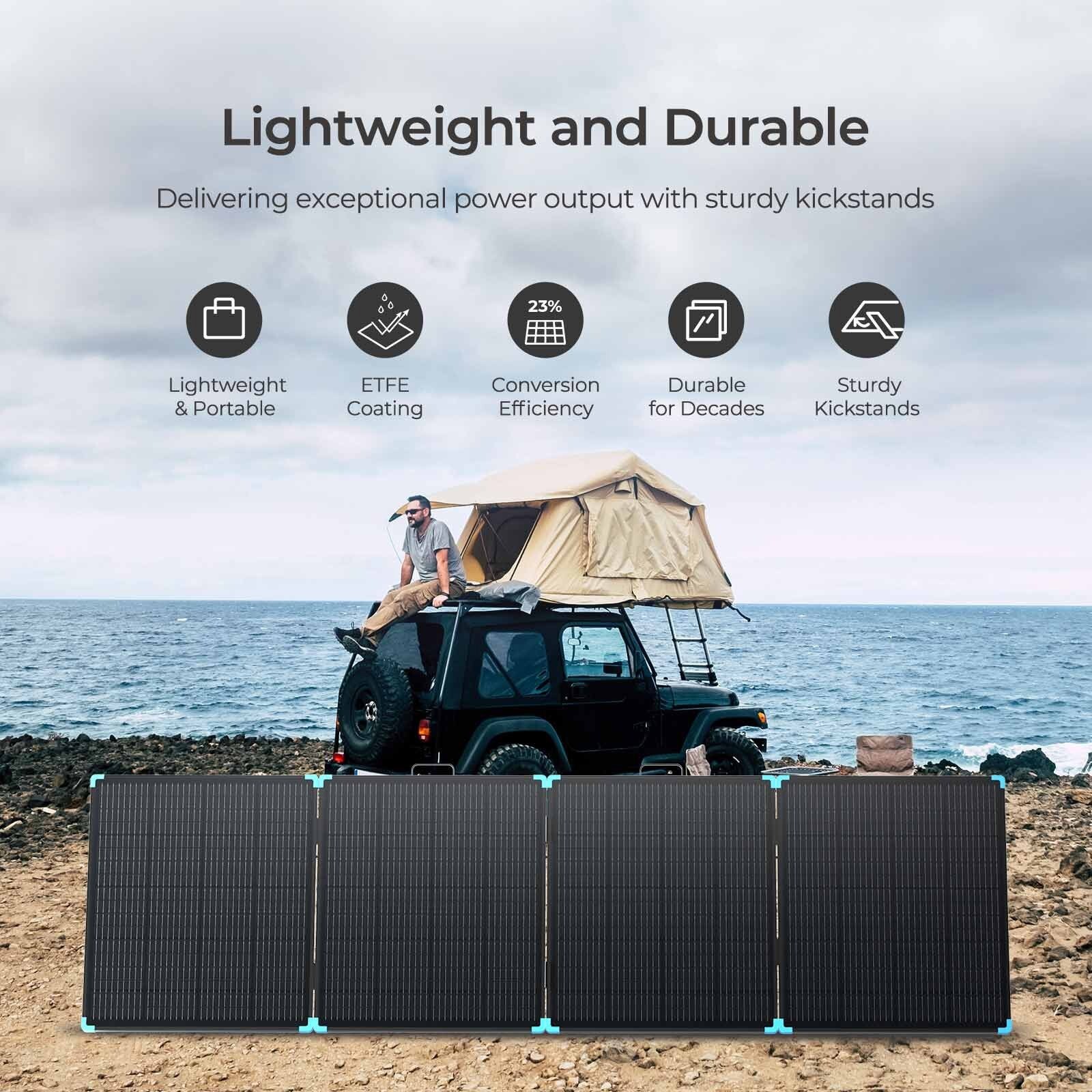 Renogy 400W Lightweight Portable Solar Suitcase Foldable Solar Panel Outdoor