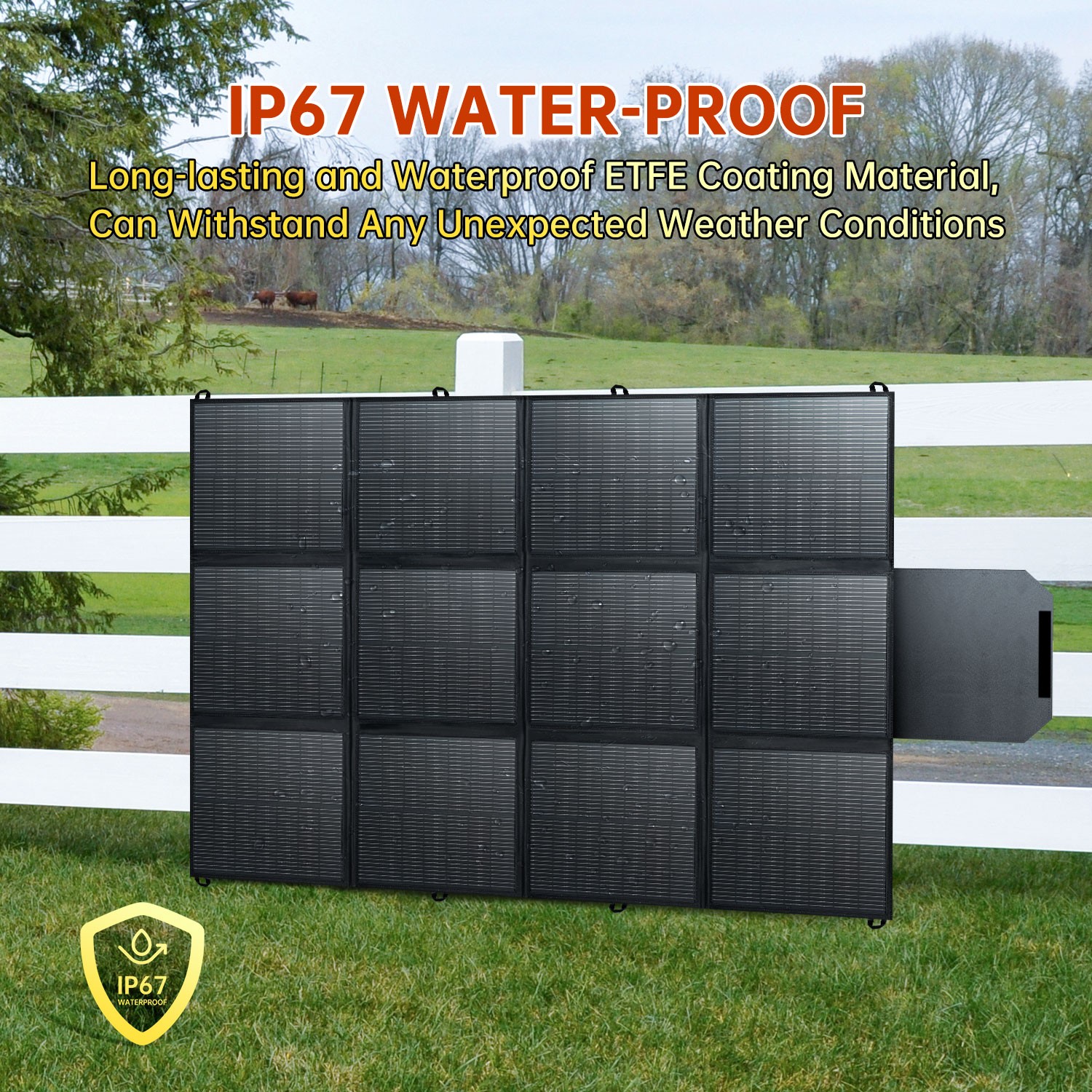 500W Foldable Portable Solar Panel kit for Power Station Charging Camping Mono