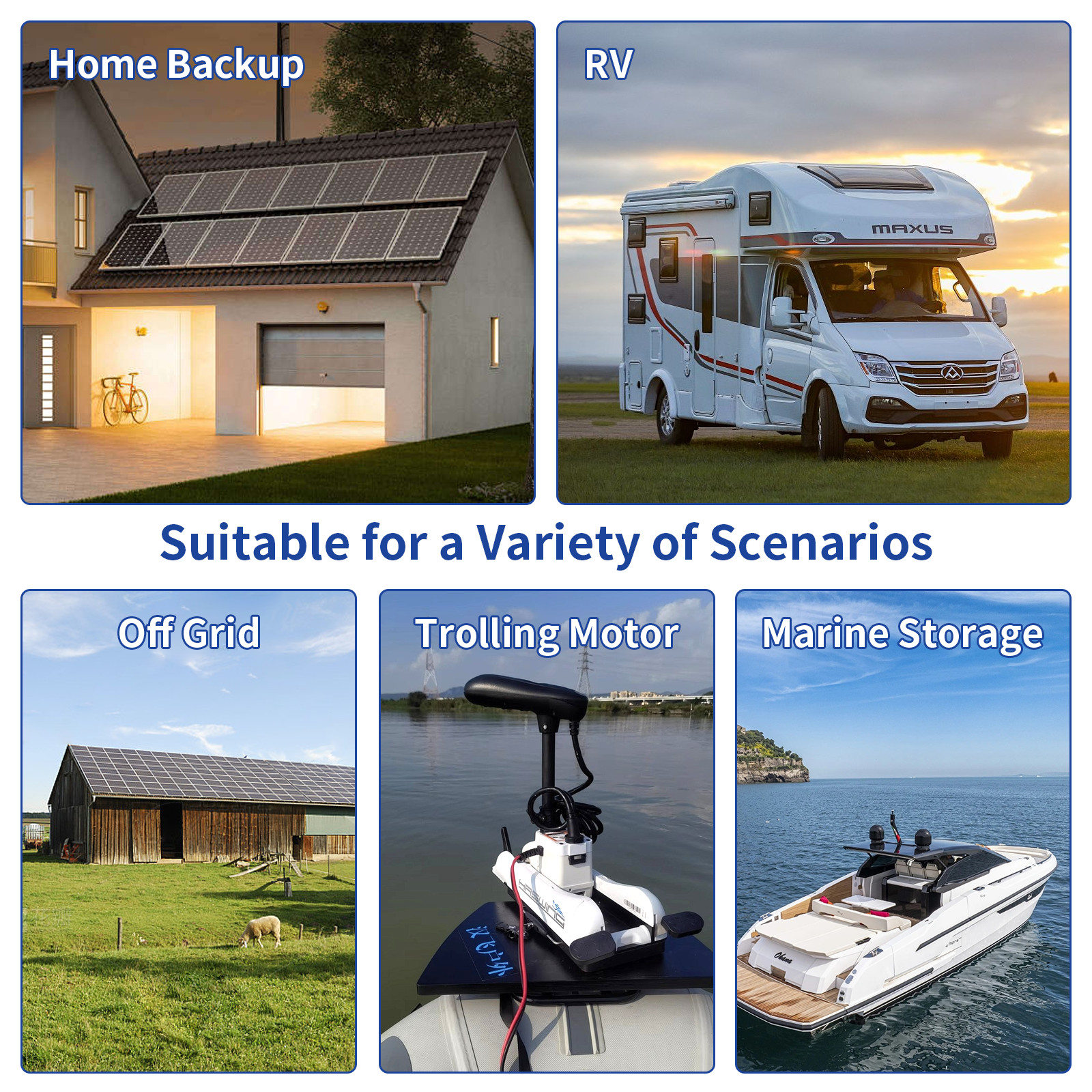 5120Wh 24V 205Ah 205Ah LiFePO4 Golf Cart Lithium Battery RV Solar Home Off Grid