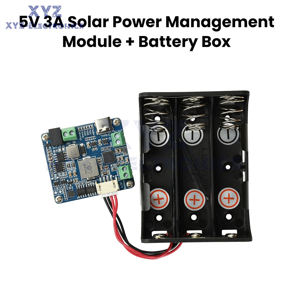 6-24V Solar Panel Power Management Module 5V 3A Supports MPPT, PD QC FCP SFCP