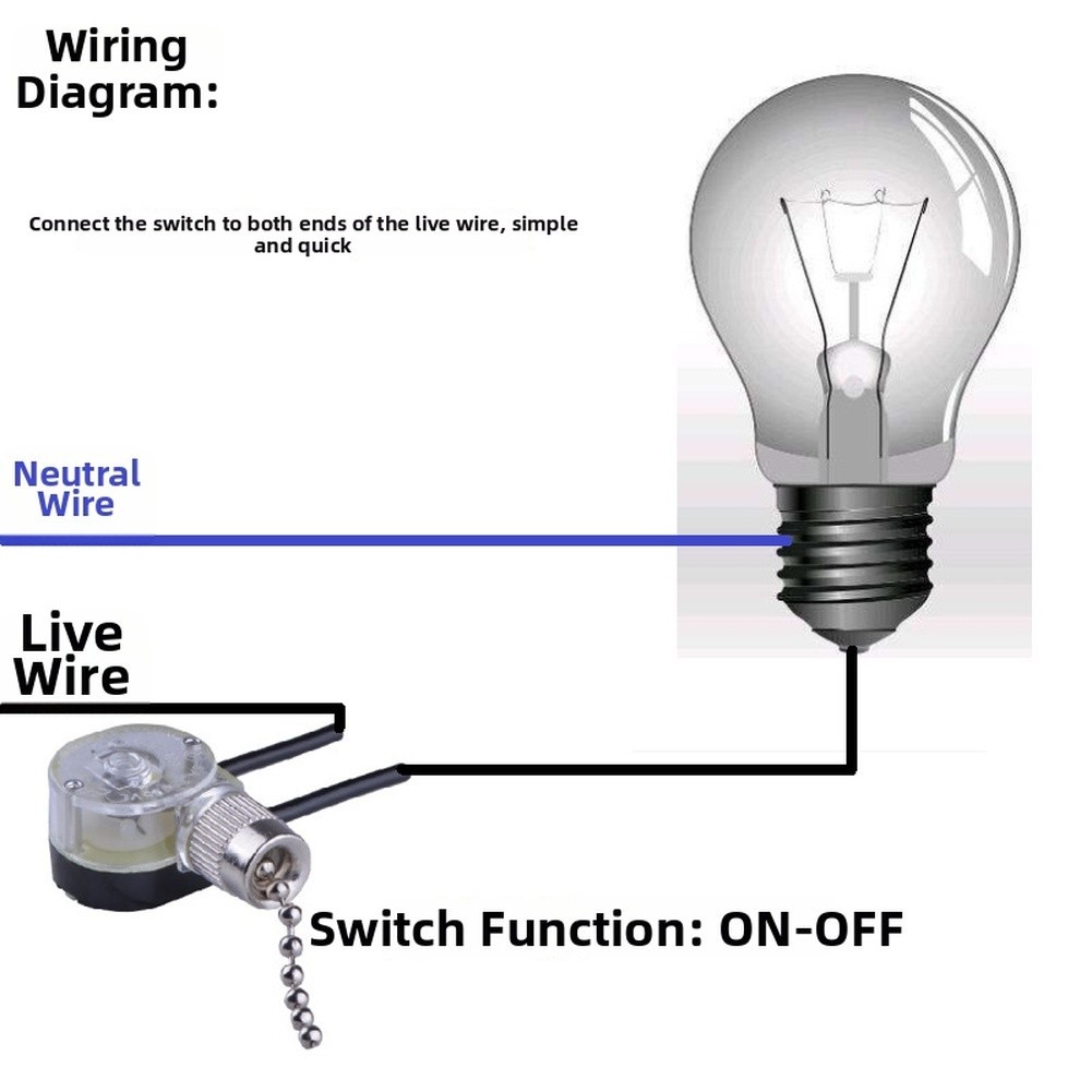 For ZE-109 Model Ceiling Fan Switch Fan Light Control On Off Mechanism