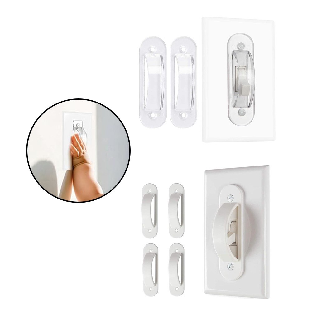Light Switch Lock For Childproofing No Disassembly Required Snap-on Structure