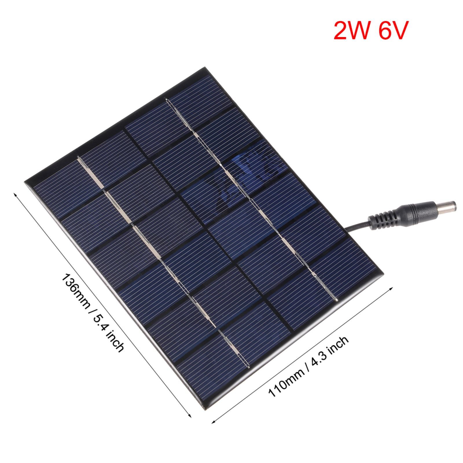 2W 6V Solar Panel Module DIY POLY with 250mm Wire