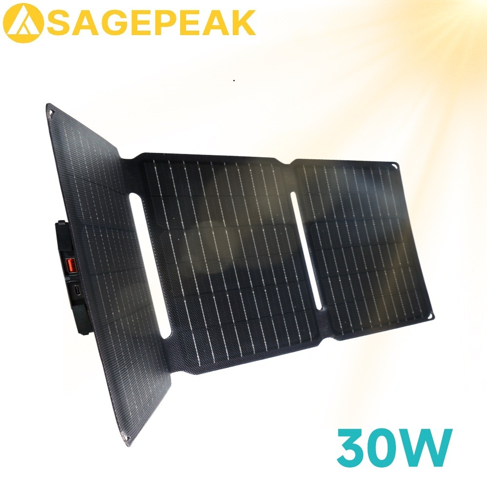 30W 40W Solar Panel Charger Foldable Portable 5V 3A 9V 2A for Camping Trip