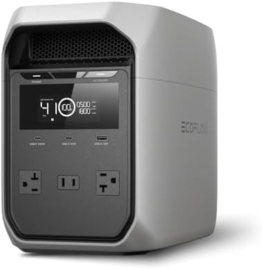 EF ECOFLOW Portable Power Station DELTA 3 Classic, 1024Wh LiFePO4 Battery, 1800W