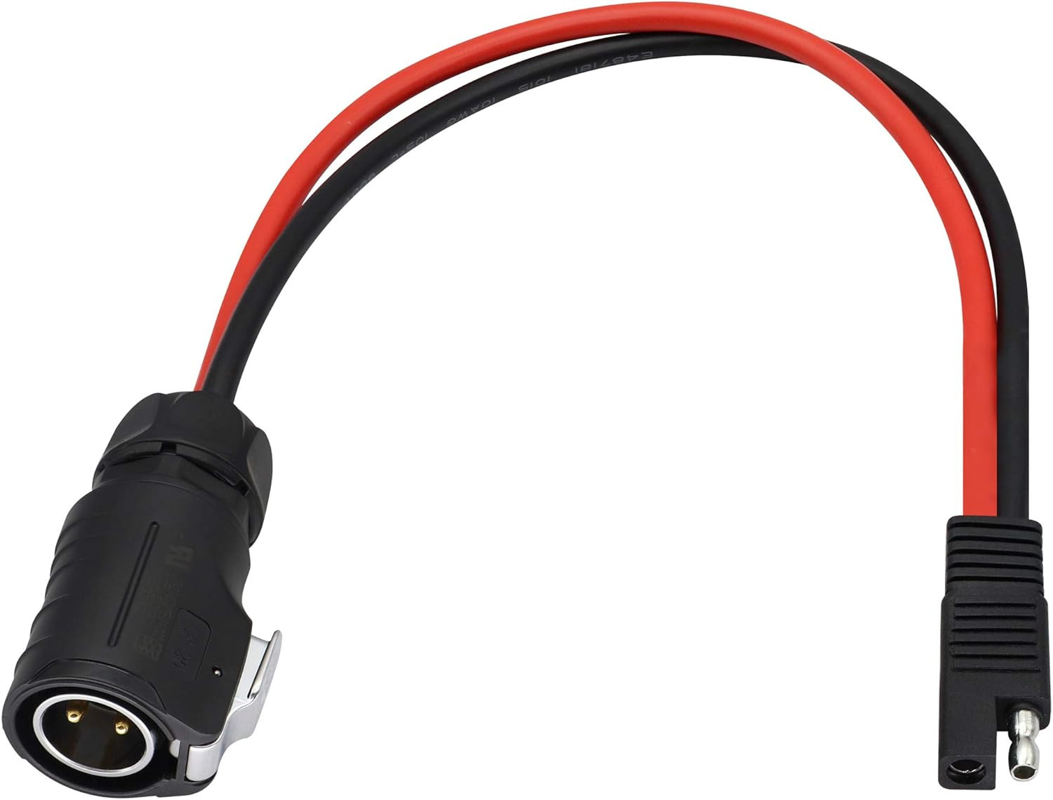 2 Pin Power Industrial Circular Connector to SAE Cable for Solar Panel Suitcase