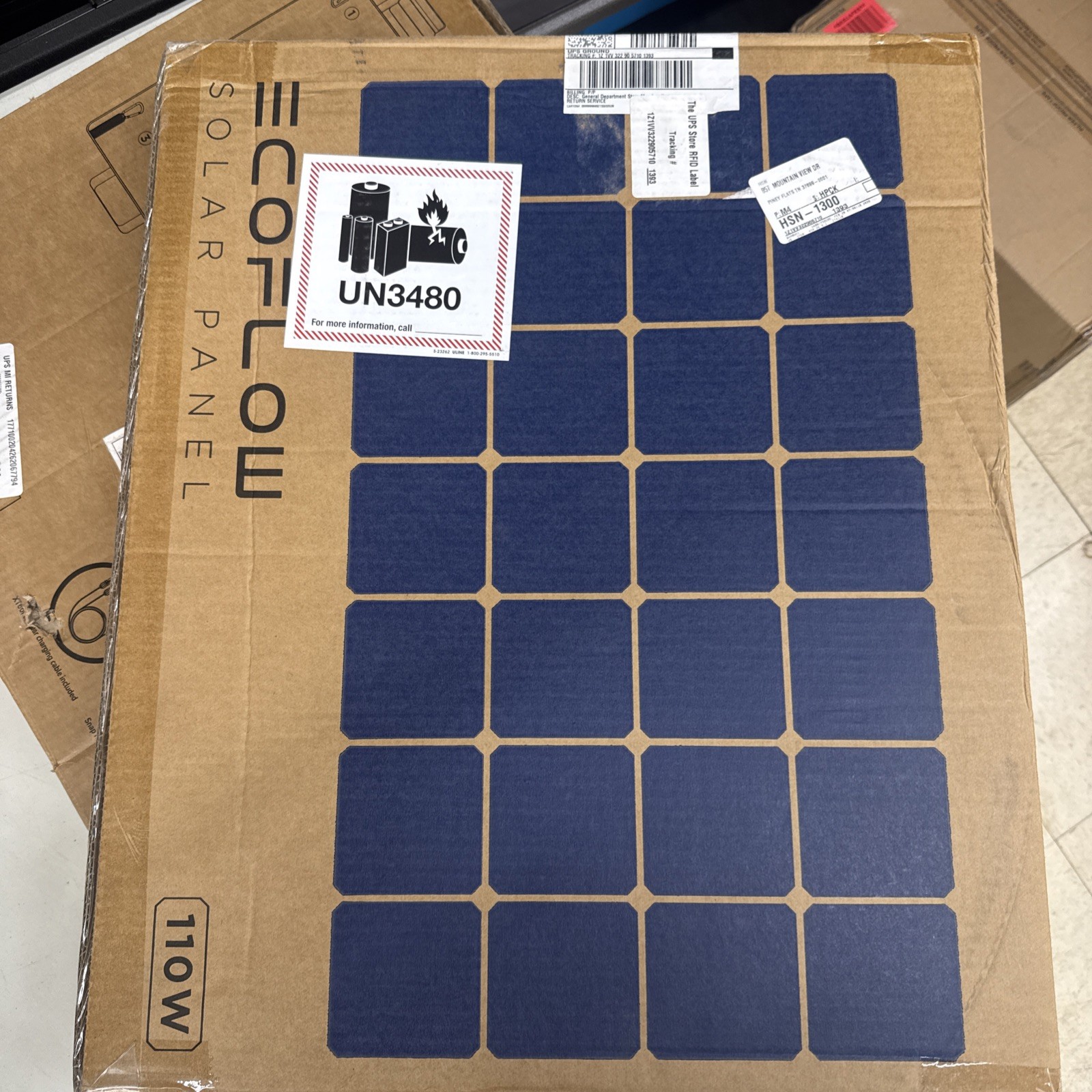 EcoFlow 110W Portable Solar Panel Kit IP68 Waterproof Foldable with Carry Case