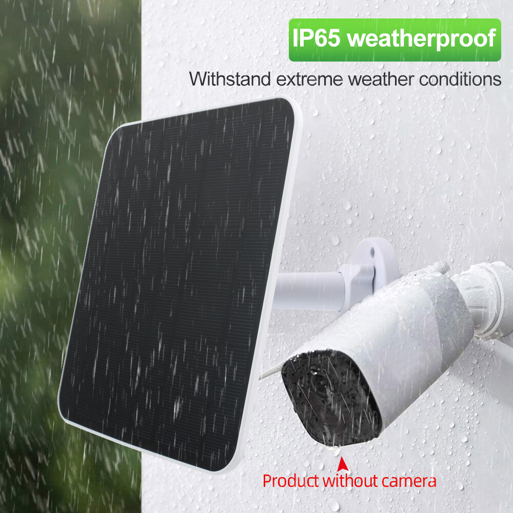 5W Solar Panel Charger for Ring Video Doorbell 4/3/2 Solar Charger w/Power Cable