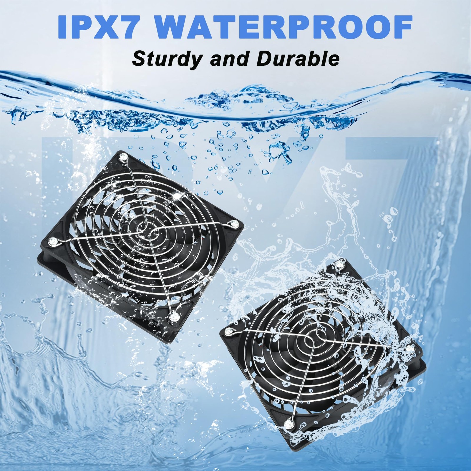 Juego De 2 Ventiladores Solares De 30W Para Flujo De Aire En Gallineros Lujo