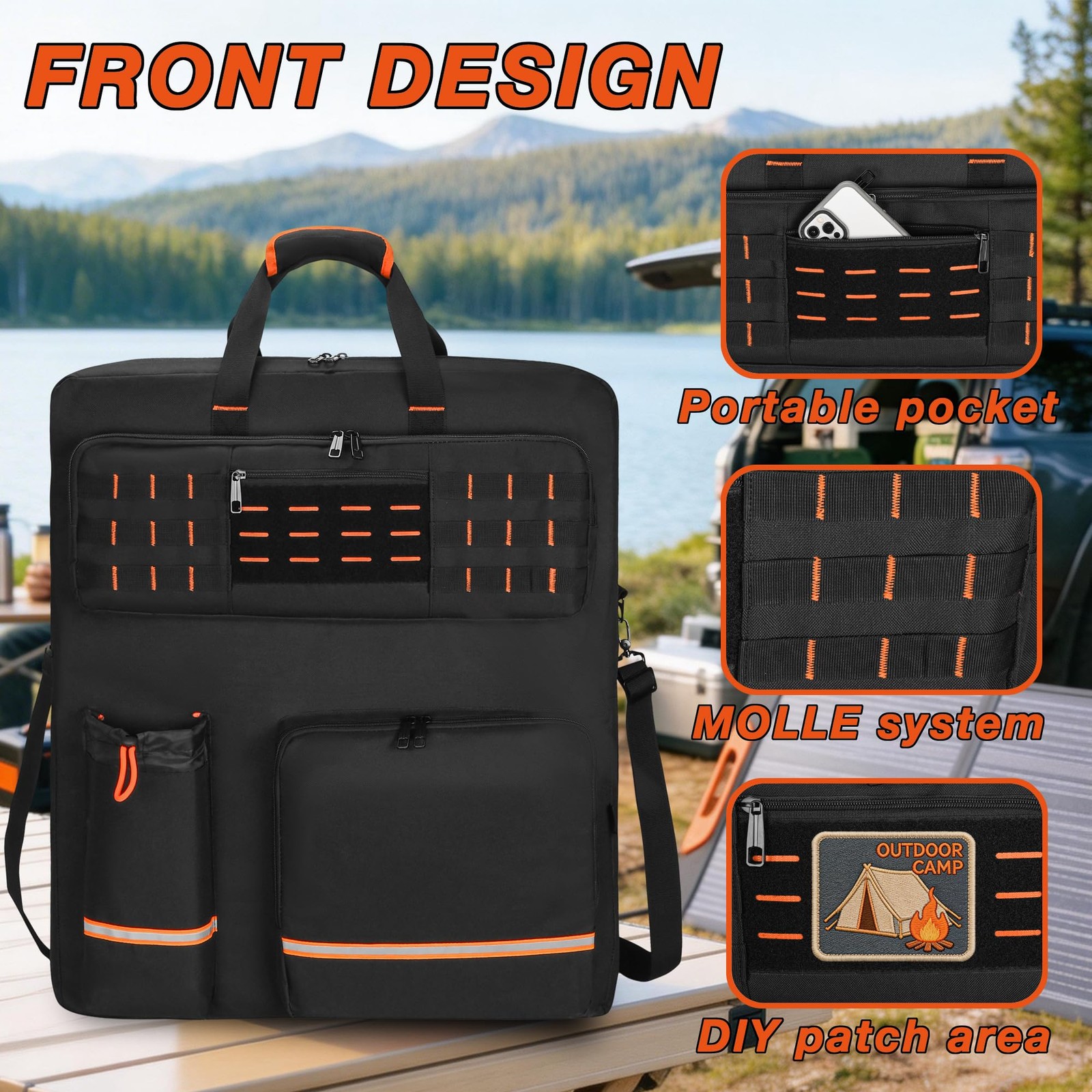 Solar Panel Storage Bag with 2 Jackery SolarSaga 100W 100X 200W, Padded Trave…