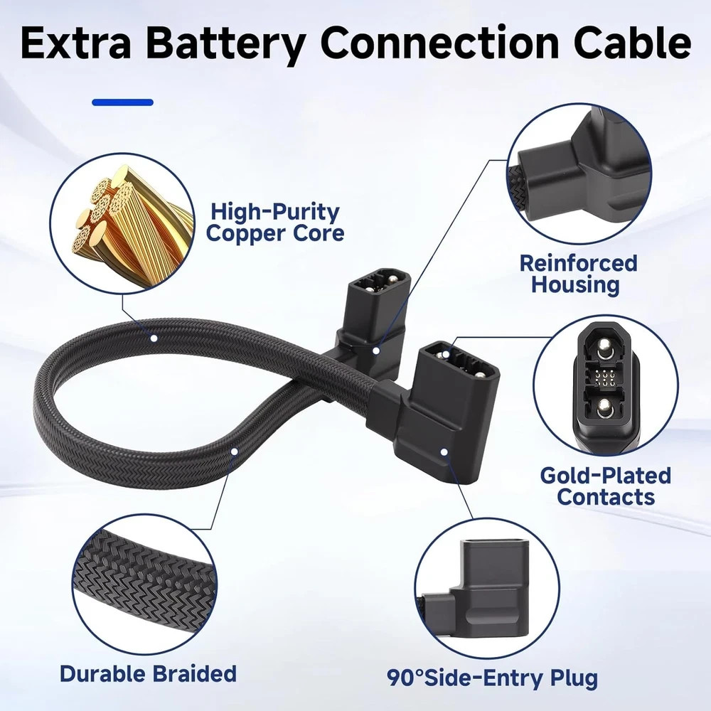 EcoFlow Delta 2/3 Extra Battery Connection Cable Adapter for Delta 2 Max