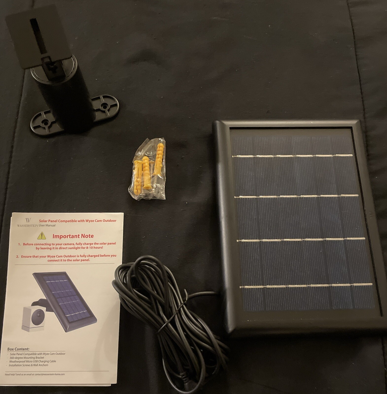 Wasserstein Solar Panel Compatible with Wyze Cam Outdoor – 5V 2W