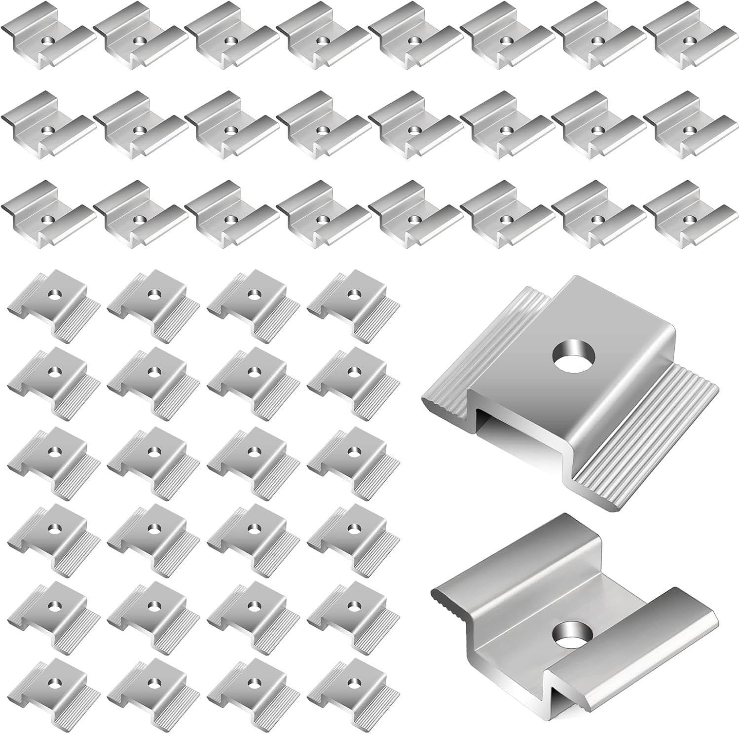 42 Pack Solar Panel Mid Clamps, Solar Panel Clamps Bulk, Solar Panel Bracket …