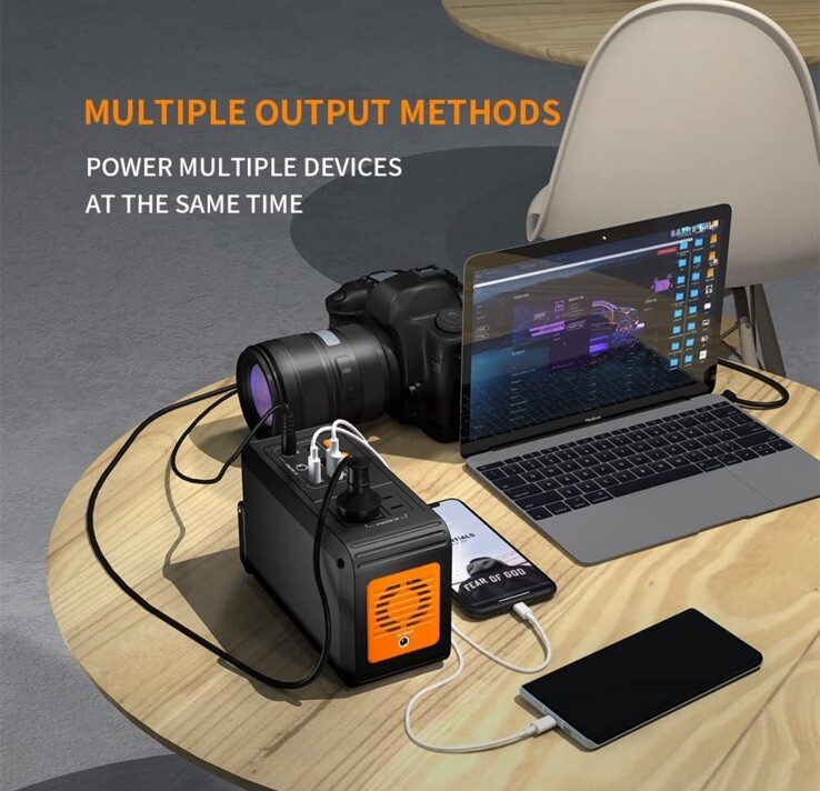 Portable Power Station Solar Generator Panel Power Bank Outlet Camping Emergency