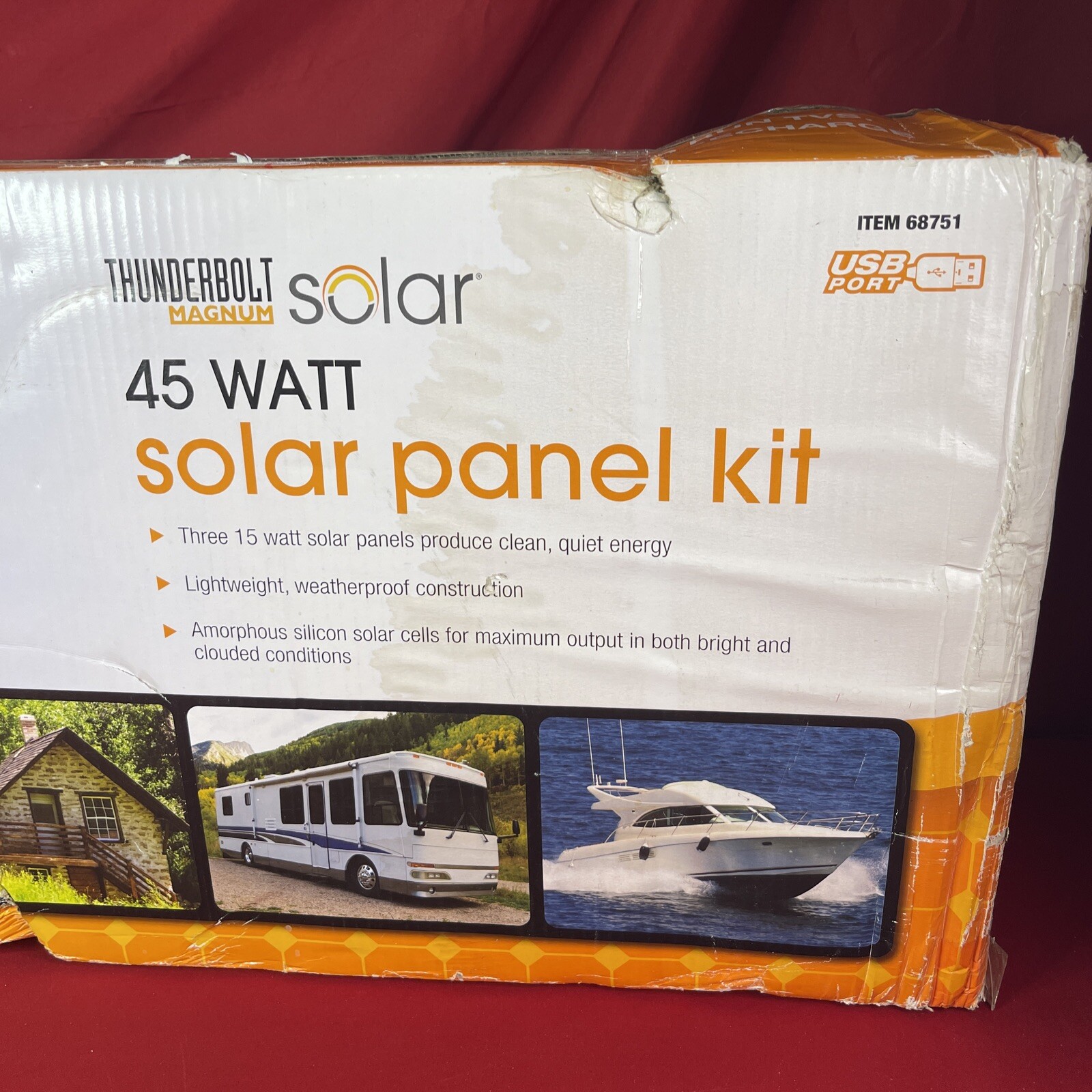 Solar Power Kit Chicago Electric Power Systems 45 Watt Portable – New!