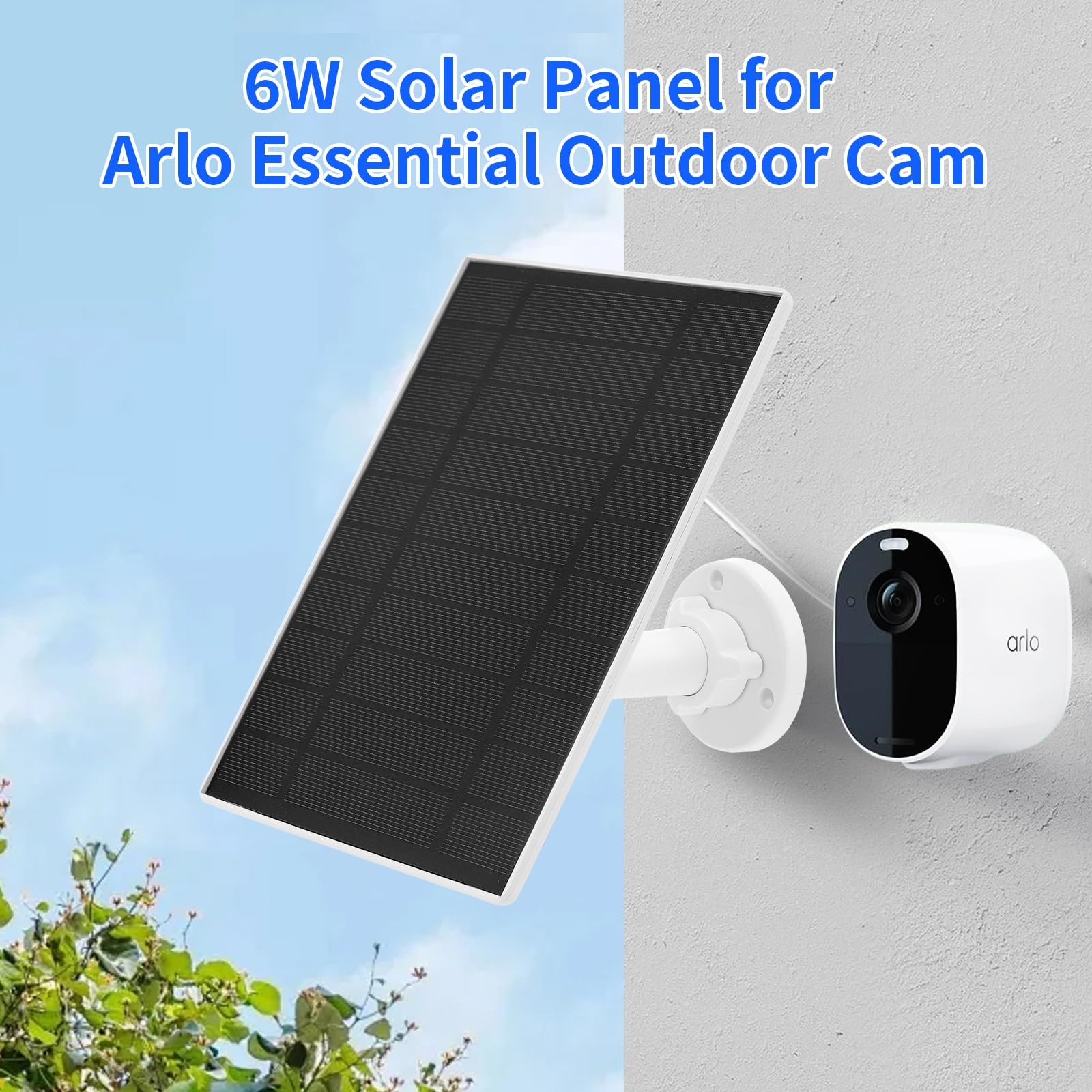Solar Panel Charger for Arlo Essential 2K Outdoor(2nd Gen)/Essential XL Camer…
