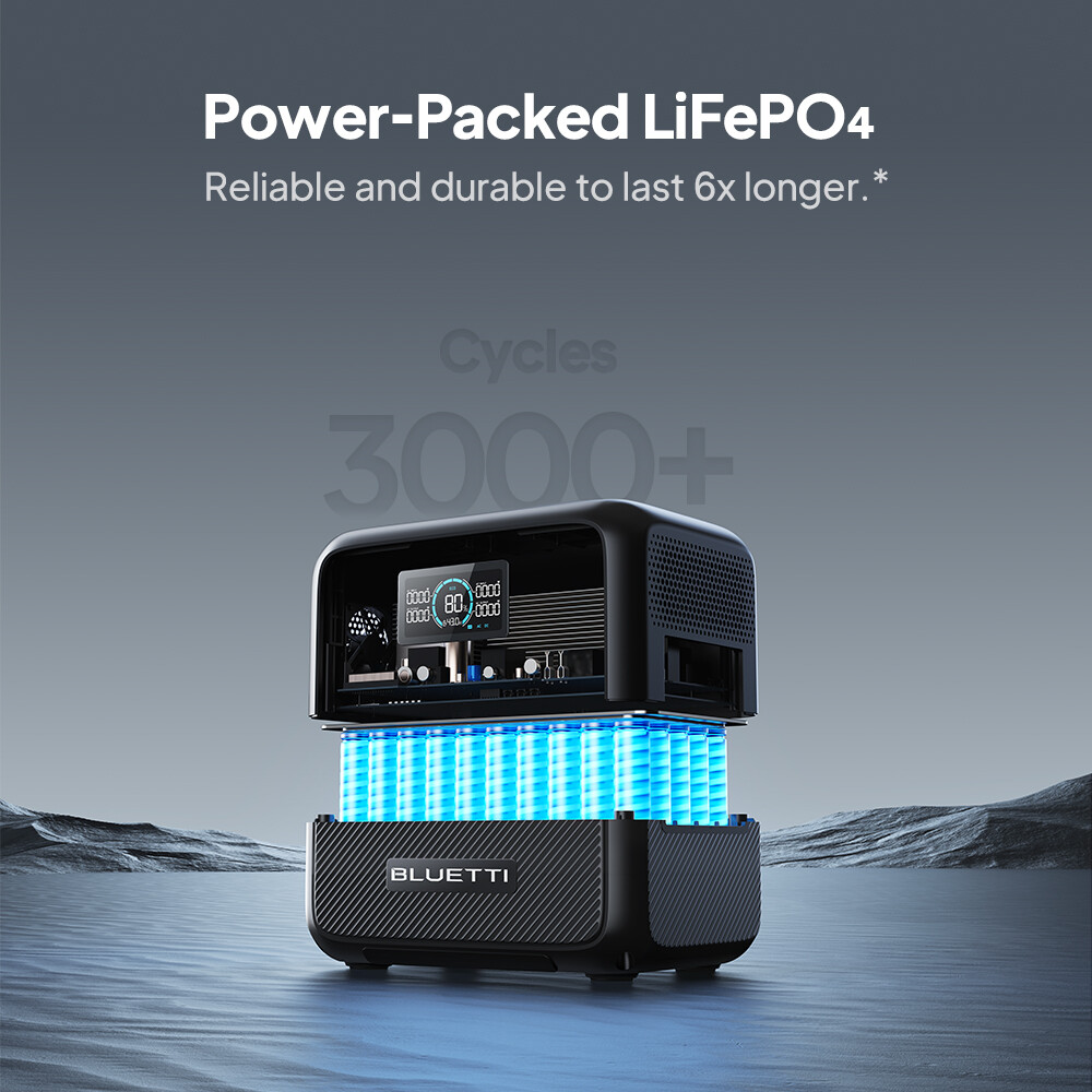 BLUETTI Solar Generator AC70 768Wh 1000W Portable Power Station+100W Solar Panel