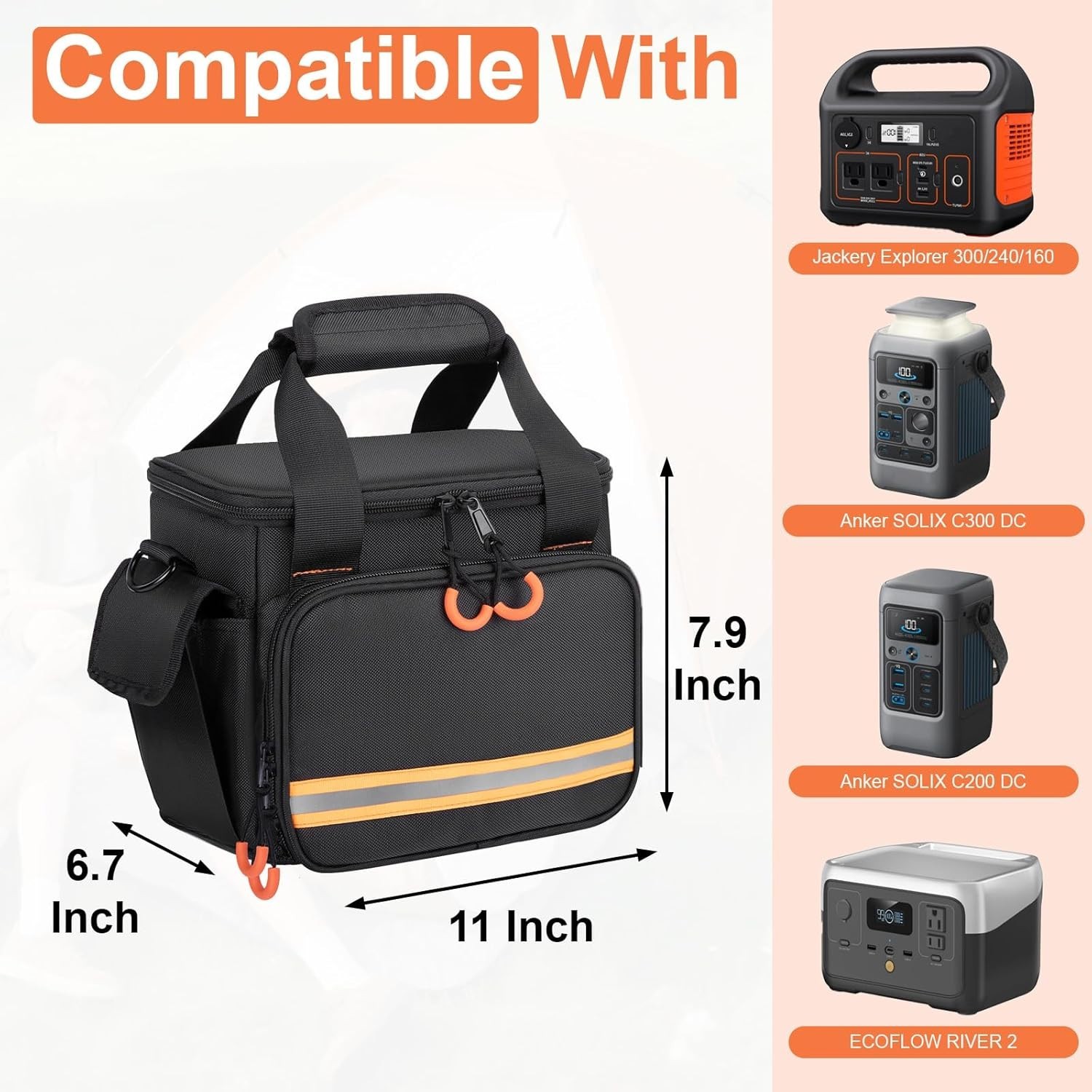Portable Station Bag Compatible with Jackery Portable Power Station Explorer …