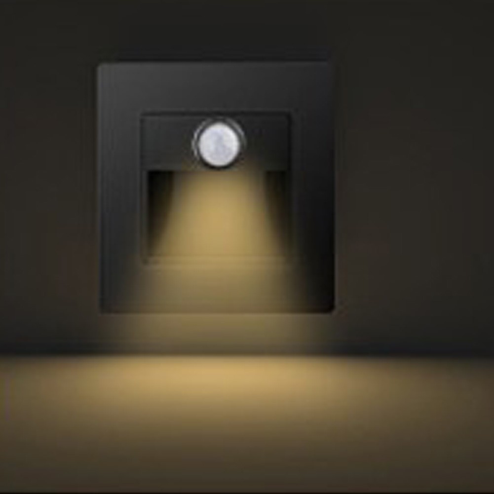 Indoor Motion Sensor LED Stair Light Recessed Wall Light for Safe Stair Use