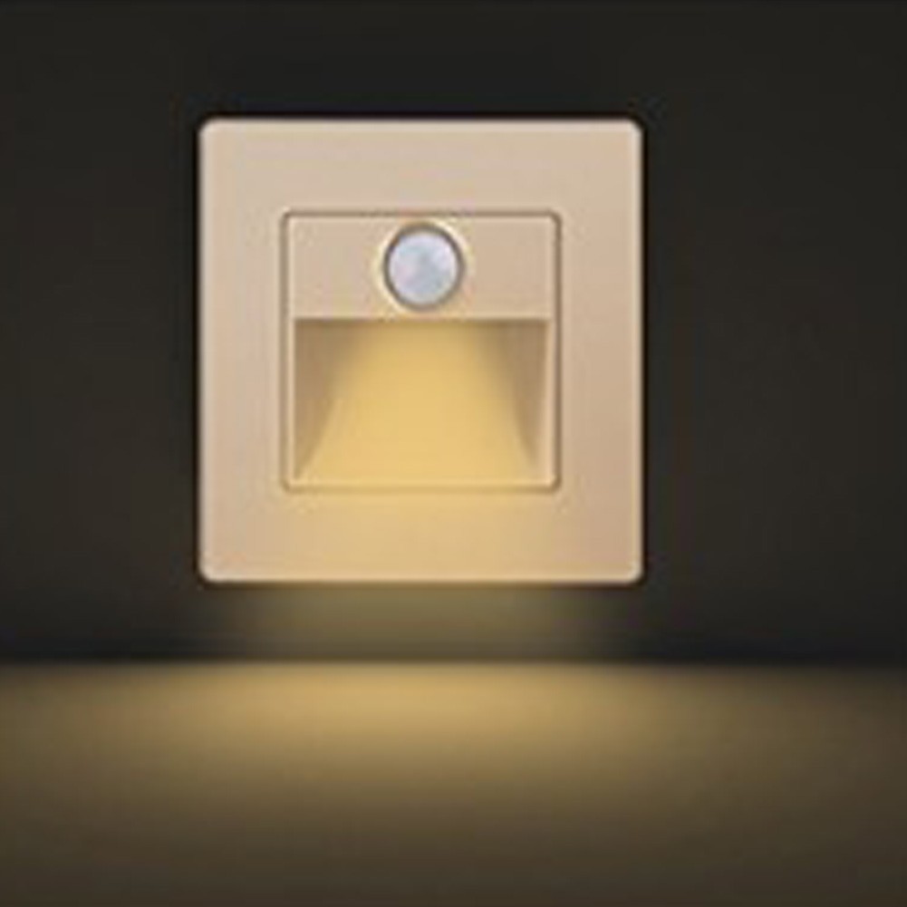 Indoor Motion Sensor LED Stair Light Recessed Wall Light for Safe Stair Use