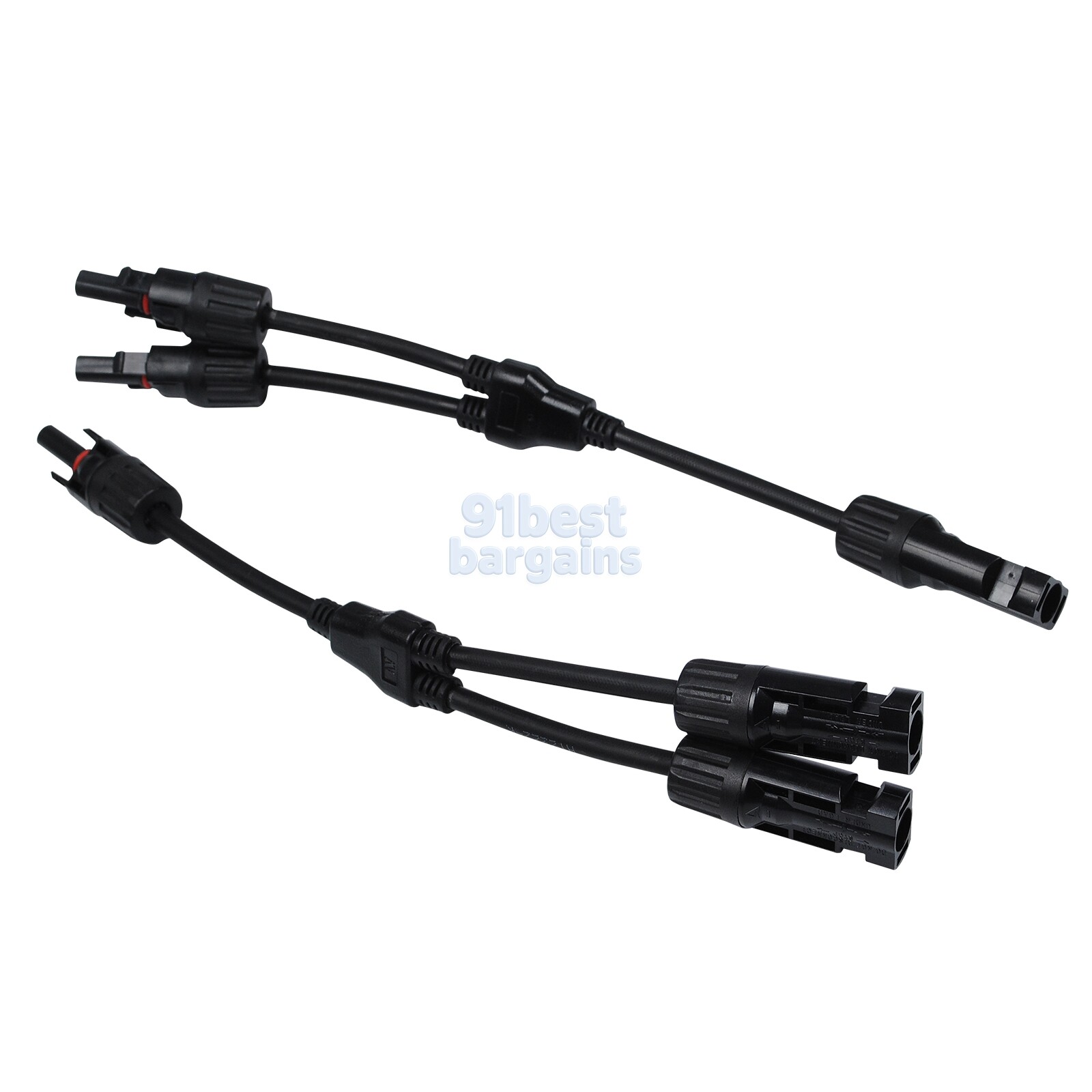 Solar Panel Y Branch Cable Connection Waterproof Adapter Connector Extension