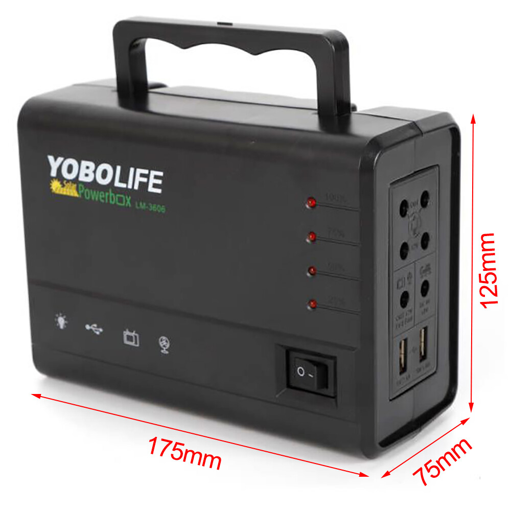 Portable Power Station with Solar Panel, Outdoor Generator Power Supply for Home