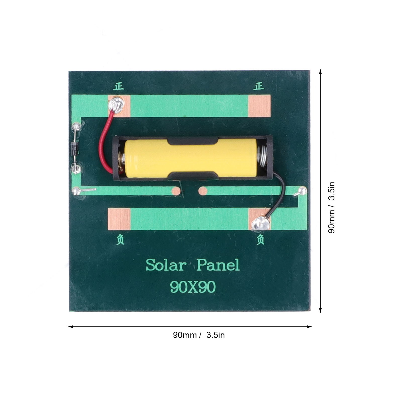 Solar Panel Charger Cell Charging Board 1W DC2V For 1.2V AA Batteries Power