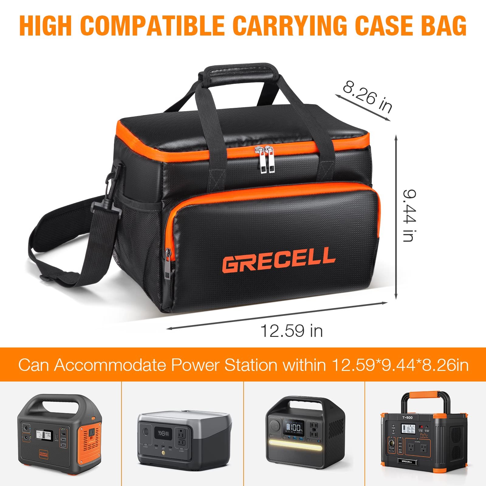 Fireproof Carrying Case Bag Compatible with Jackery Explorer240/300/160/500/A…