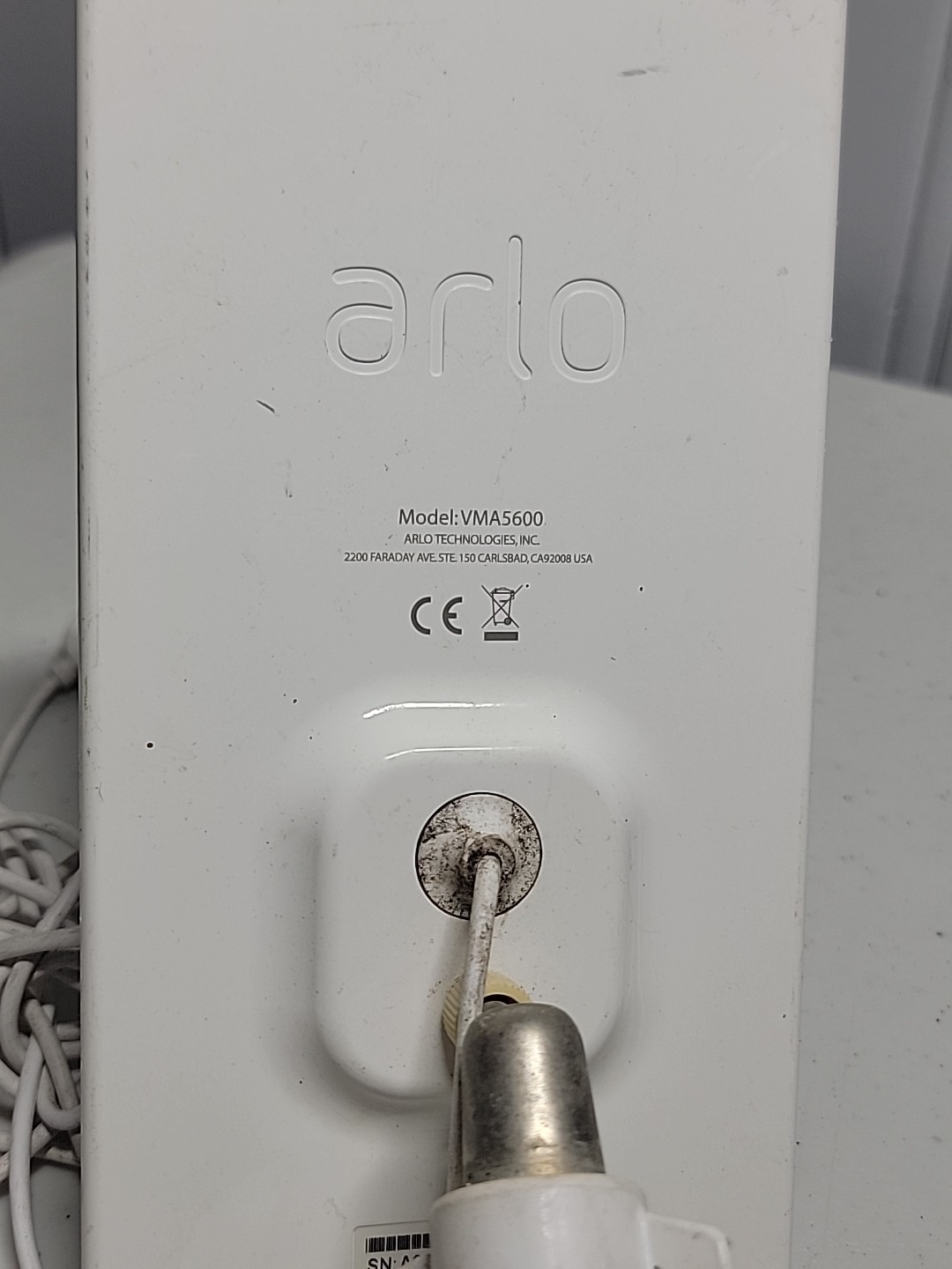 Arlo VMA5600 Solar Panel – White For Arlo Ultra, Ultra 2, Pro 3,4,5S Retail Pull
