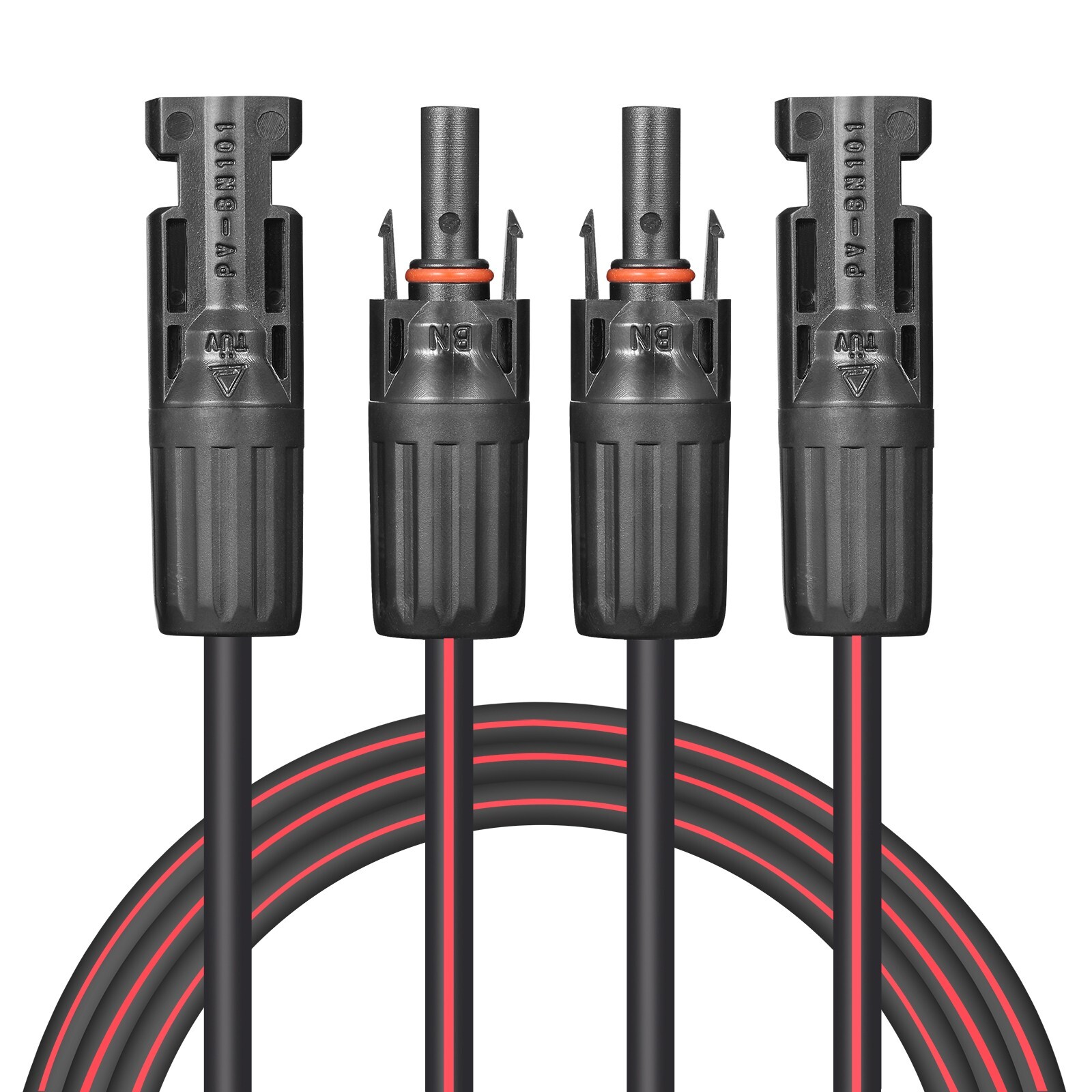 Solar Cable 20 Feet 2×10 AWG Twin Wire Solar Extension Cable, Copper Strand with