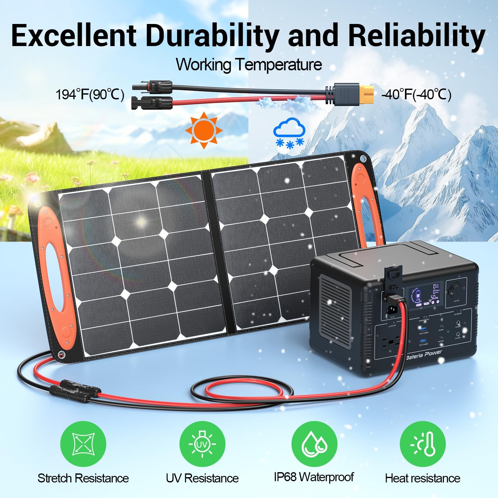 50FT 10AWG Solar Connector to XT60 Adapter Extension Cable, Solar Panel to XT…