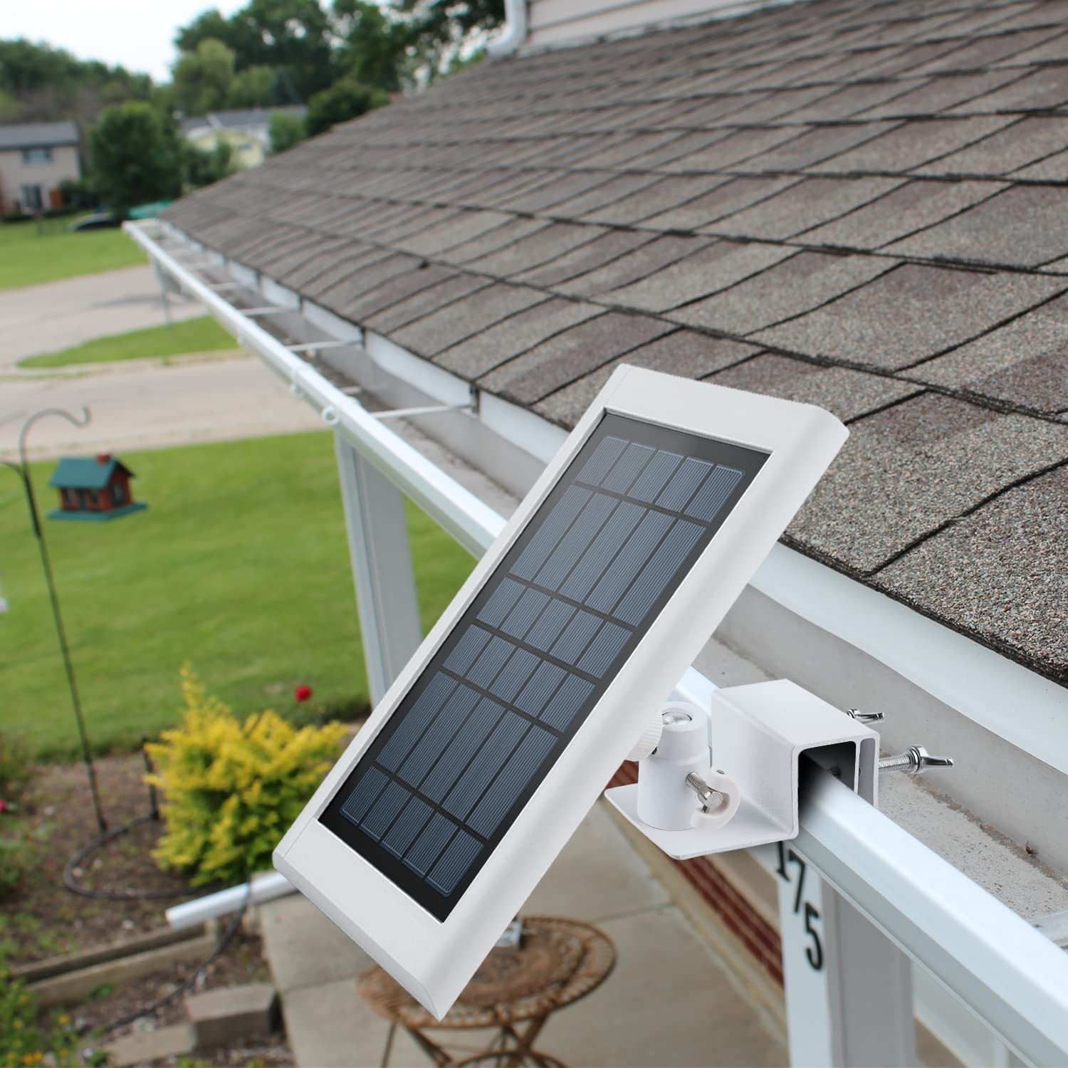Gutter Mount for Solar Panel, Adjustable Weatherproof Aluminum Alloy Mount Br…