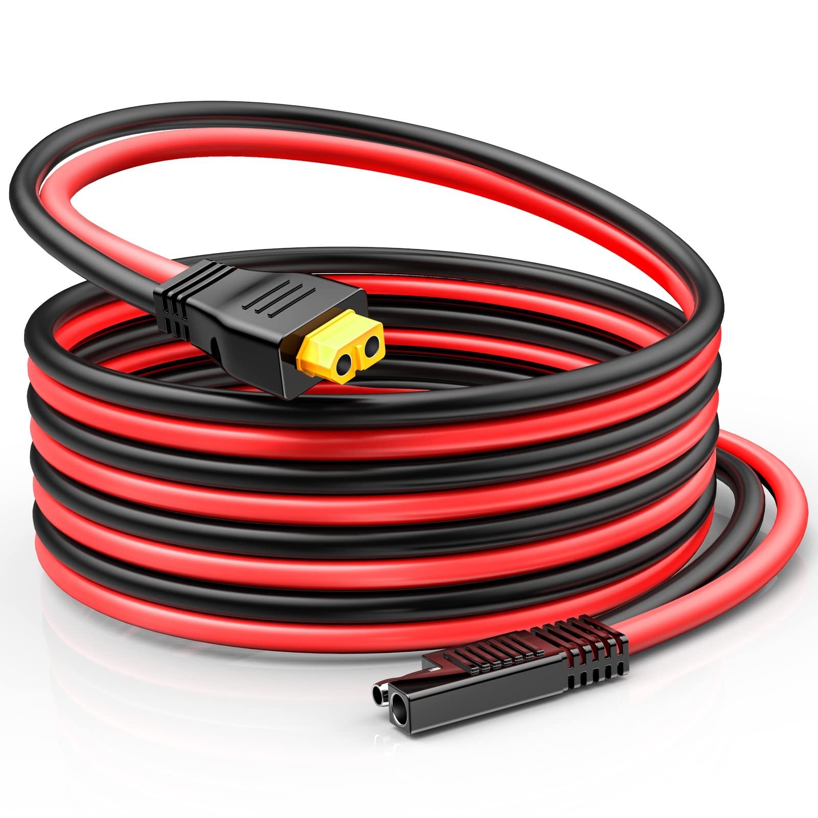 10AWG SAE to XT60 Connector Extension Cable – Solar Charger Adapter Kit for Powe