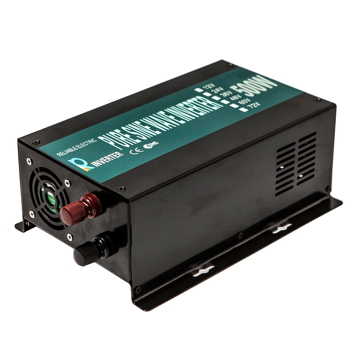 Pure Sine Wave Inverter 24V to 120V Power Converter 500W Home Car Remote Control