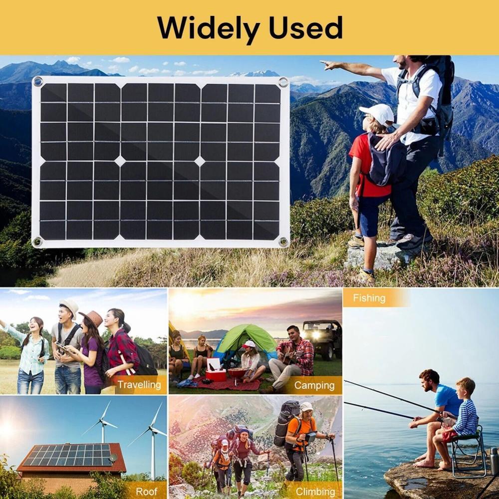 300W Solar Panel Kit With 30A Controller charger for outdoor Complete 12V USB